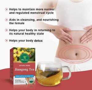 Té Herbal a Base de Plantas Jiangong, 20 Bolsitas de Té, Hoja de Gordolobo, Raíz de Jengibre, Corteza de Ashoka, Raíz de Cohosh Negro, Raíz de Corteza de Cramp Bark - Product Image 6
