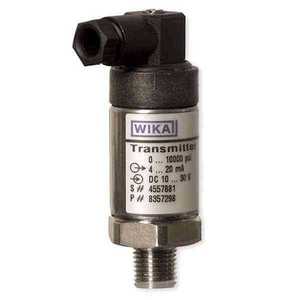 WiKA Pressure Transmitter 0 0.6 <b>Bar</b> 4 20 Ma Dc 10 30 <b>V</b> Stainless Steel Ip65 Germany Made - Product Image 2