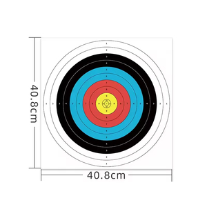 <span class=keywords><strong>Cible</strong></span> de tir à l'arc en papier pour <span class=keywords><strong>compétition</strong></span> et entraînement, cercle complet, avec points de référence, impression couleur claire - Product Image 4
