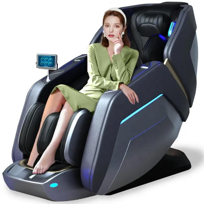 Cheap 4D Multifunctional Electric Sl Shape Luxury Full Body Thai Stretch Zero Gravity Dule Core Reclining Heating Massage Chair