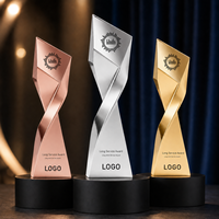 Trophée personnalisé par le fabricant, trois couleurs, électro-plaqué, impression UV, matériau respectueux de l'environnement, souvenir d'événement