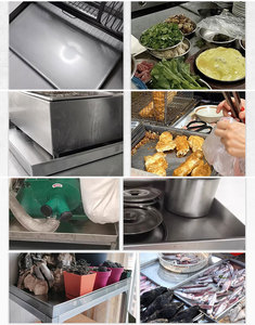 2025 commerciale 304 in acciaio inox piatto piatto teglia rettangolare vassoio d'argento per la cottura servizi di fabbricazione - Product Image 6