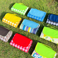 Manta de Picnic Impermeable Oxford Resistente JLD, para Exteriores y Playa, Portátil para Camping y Senderismo, Diseño Rectangular de 0.2mm de Grosor