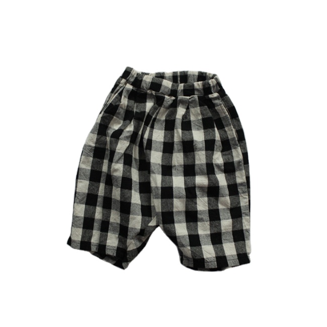 PHB 20087 клетчатые дизайнерские простые стили для детей 2021 весенние детские летние шорты