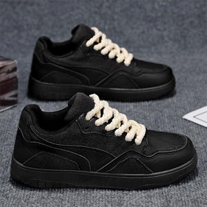 Baskets de sport décontractées pour hommes, noires, à semelle épaisse, respirantes, rehaussantes, à <span class=keywords><strong>lacets</strong></span>, style dreadlocks - Product Image 2