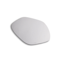 Mini miroir compact de vanité gravé au laser en argent de forme irrégulière avec pochette en PU