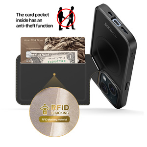 Funda multifuncional para iPhone 16 Plus con ranura para tarjetas, funda protectora magnética tres en uno para 15 Plus - Product Image 3