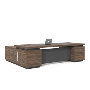 Cổ điển hiện đại điều hành tối giản kích thước <span class=keywords><strong>l</strong></span>ớn <span class=keywords><strong>l</strong></span>-hình dạng CEO bàn bền và sang trọng phòng ông chủ Văn phòng bảng nhà máy trực tiếp - Product Image 1