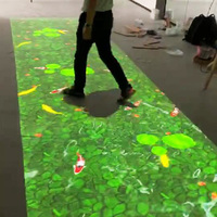 Projection interactive au sol de haute précision Migo pour les centres commerciaux, les restaurants et les musées, cérémonie de mariage