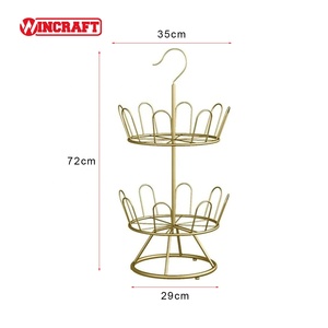 Zapatero <span class=keywords><strong>de</strong></span> Acero <span class=keywords><strong>de</strong></span> <span class=keywords><strong>Doble</strong></span> Capa para Baño, Sala <span class=keywords><strong>de</strong></span> Estar y Dormitorio - Diseño Redondo Moderno que Ahorra Espacio - Product Image 4