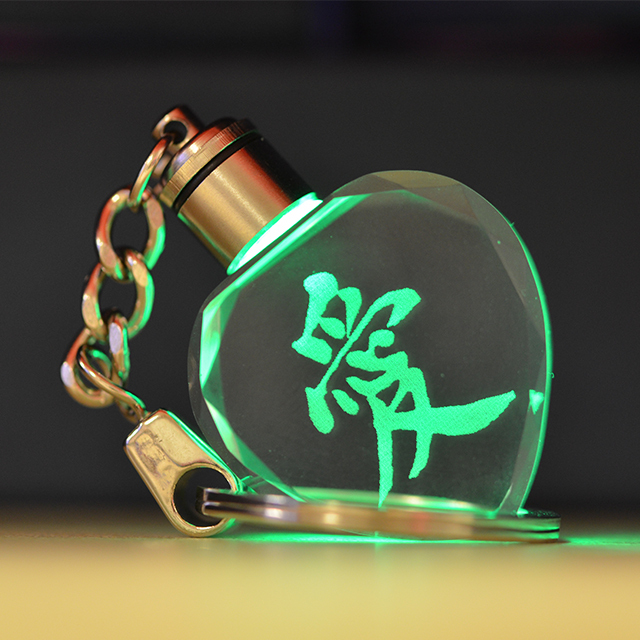 Laser Logo Clear Quartz Crystal LED