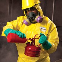 Gants industriels résistants aux produits chimiques de 13 pouces, 15 MIL, gants en nitrile verts, doublure floquée