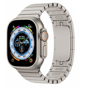 <span class=keywords><strong>Correa</strong></span> de Metal de Acero Inoxidable de Liberación Rápida con Hebilla Plegable en Color Pizarra para <span class=keywords><strong>Apple</strong></span> <span class=keywords><strong>Watch</strong></span> con iWatch de 10.ª/11.ª Generación - Product Image 3