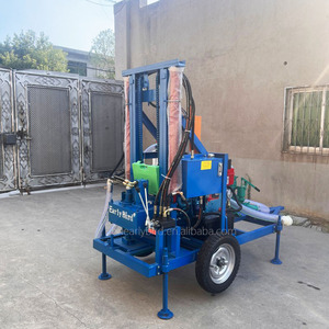 100m 200m di động perforadora de Pozo de Agua Mini artesian Trailer gắn Giàn Khoan Giếng Nước giá tốt nhất - Product Image 3