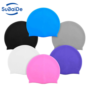 Personnalisation d'impression, logo amusant, protection des oreilles, bonnets <span class=keywords><strong>de</strong></span> <span class=keywords><strong>bain</strong></span> en silicone pour hommes - Product Image 4