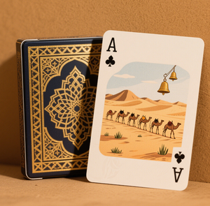 Venta caliente personalizado desierto patrón arte papel póker <span class=keywords><strong>cartas</strong></span> Oriente Medio mercado dirigido naipes - Product Image 2