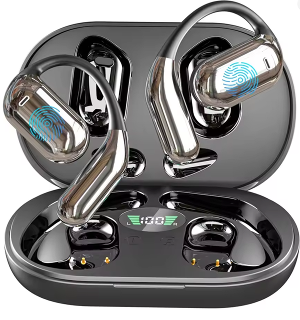 Real Time 144 Languages Noise Cancelling Headset Earphones 3 in 1 AI Translator Earbuds Clip-on Wireless Sports Earphones