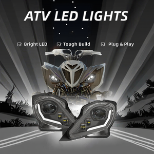 Phare à LED approuvé par le DOT pour Yamaha <span class=keywords><strong>Raptor</strong></span> 700 ATV 2006-2022 YFZ 450 Series LED Halo Headlight Accessories High-quality - Product Image 3