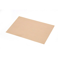 Set de table rectangulaire tissé de couleur unie personnalisé, diamètre 30 cm, tapis en PVC recyclable et imperméable pour restaurant