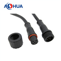 AOHUA M12 personnalisé connecteur de câble mâle femelle pré-câblé 5 broches connecteur LED IP65 pour système d'éclairage LED