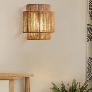 สไตล์ญี่ปุ่นวาบิซาบิโคมไฟติดผนังไฟ LED E27 ฐานหลอดไฟ 23x25 ซม.สำหรับห้องนั่งเล่นห้องนอนห้องโถงระเบียง - Product Image 3