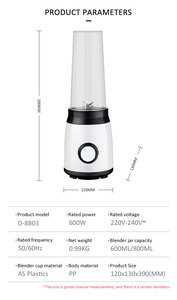 <span class=keywords><strong>2025</strong></span> các sản phẩm bán chạy nhất hữu ích Helper cá nhân xách tay mini Máy xay sinh tố 300 W với 600 <span class=keywords><strong>ml</strong></span> thể thao <span class=keywords><strong>Jar</strong></span> thiết bị nhà - Product Image 6