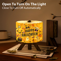 Lampe de bureau portable en papier origami, lampe de table LED moderne en forme de R avec batterie rechargeable, veilleuse sans fil pour cadeau – Offre spéciale