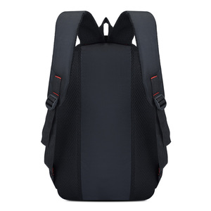 Men's Large Capacity <b>Backpack</b> 20-35L Multi-compartment Everyday Use Solid Color <b>Black</b> Detachable Straps - Product Image 2