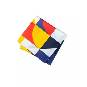 थोक सस्ती कीमत गर्म बिक्री कस्टम डिजाइन फैशन पॉलिएस्टर कॉटन 55x55 सेमी डिजिटल सिंगल साइडेड प्रिंटिंग बंडाना स्कार्फ