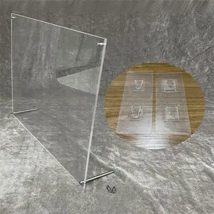 家居装饰透明桌面框架11x17透明壁挂式丙烯酸标牌支架，带支架选项