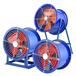 Ventilador de escape de flujo axial industrial profesional de alta eficiencia de 220V/380V, ventilador de ventilación subterráneo