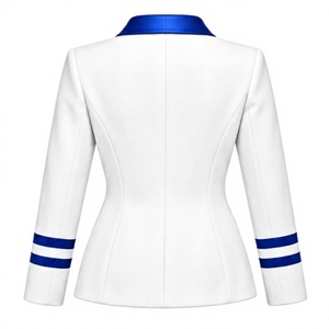 Blazer personalizado para mujer en blanco y azul real - Product Image 2