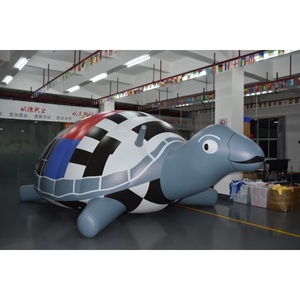 KeepFuns <span class=keywords><strong>Tortuga</strong></span> <span class=keywords><strong>Gigante</strong></span> Inflable a Cuadros con Diseños <span class=keywords><strong>de</strong></span> Banderas Nacionales para Promoción Cultural y <span class=keywords><strong>de</strong></span> Eventos - Product Image 2
