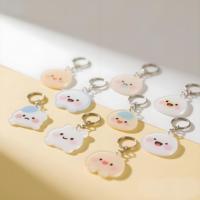 Lindo llavero de acrílico de doble cara personalizado ligero UV impreso regalo de negocios pequeño listado llaveros de plástico