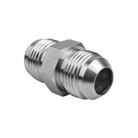 Adaptor Hidrolik Baja Karbon Baja Tahan Karat SAE JIC Male Straight Hose Connector 37 Derajat Flared Tube Fittings 2403/1J Adapt