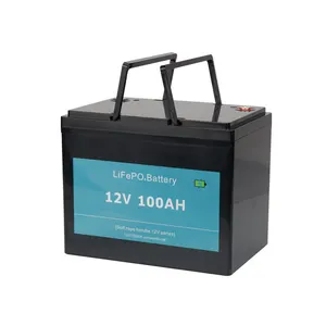 Batteria ZD LFP batteria quadrata 12V 4AH 8AH 10AH 20AH 30AH 100Ah Lifepo4 batteria moto litio 12v