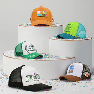 Casquette Trucker Décorée avec Patch Brodé, 5 Panneaux, Dos en Maille, Réglable, Snapback Unisexe, Respirante, Décontractée, Idéale Été Hiver - Product Image 1