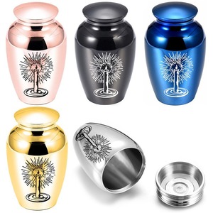 Urna de Lujo de Aleación de Aluminio con Diseño de Vela, Contenedor Pequeño para Cenizas de Mascotas y Recuerdo, Cuadrado Hermético, Suministros Funerarios de Alta Calidad - Product Image 1