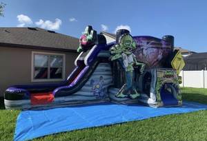 Inflable <span class=keywords><strong>de</strong></span> Aventura para Alquilar: Castillo Hinchable <span class=keywords><strong>de</strong></span> Zombis Caminantes para Celebración <span class=keywords><strong>de</strong></span> Halloween 2026 con Tobogán y Saltos - Product Image 6