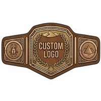 Cinturón de Campeonato Personalizado, Título de Gran Premio, Peso Pesado, Lucha Libre, MMA, Boxeo, Premio Deportivo, Grabado en Metal, Cuero Genuino
