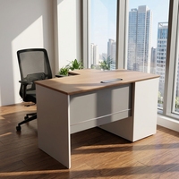 Bureau de direction moderne en bois Senrop avec tiroir verrouillable, armoire latérale modulaire extensible, poste de travail informatique
