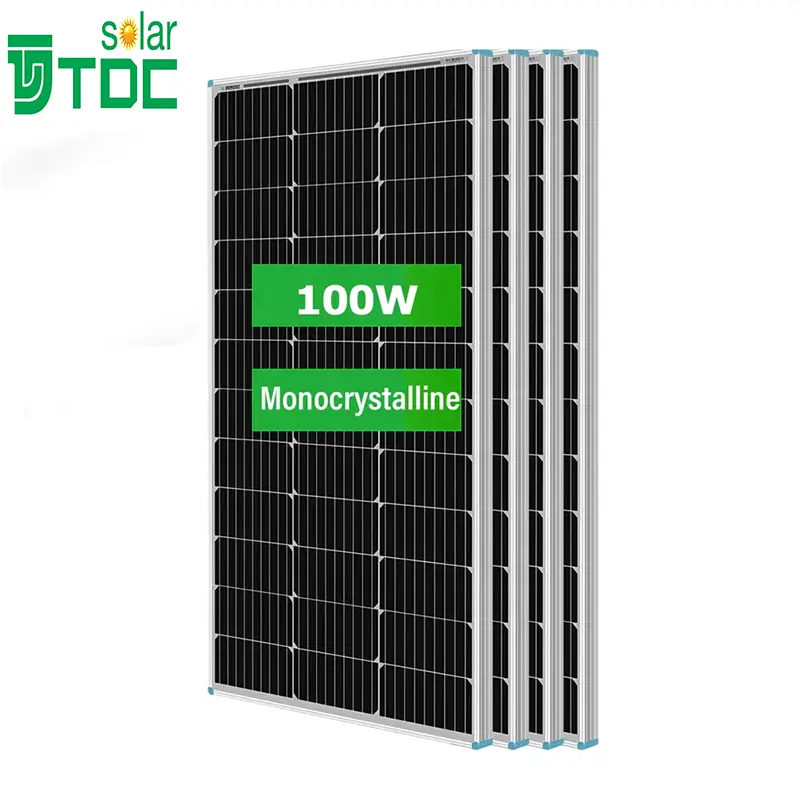 Precio del panel solar de la casa 100W 100W 110W 120W 130W Estructura de cochera monocristalina Sistema solar Pérgola de cochera