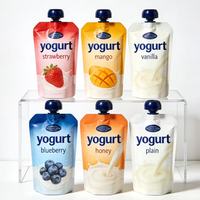Op maat gemaakte hersluitbare staande spuitzak voor vloeibare verpakkingen van sap, yoghurt, fruitpuree en geleidranken