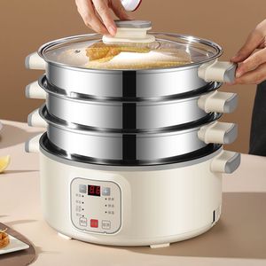 Cuisinière électrique multifonctionnelle pour cuire à la vapeur, faire bouillir, mijoter, frire et faire sauter ; marmite électrique intelligente avec minuteur et - Product Image 3