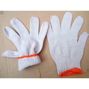 Guantes de hilo de algodón blancos hasta la muñeca, guantes de trabajo protectores para uso en bicicleta - Product Image 2