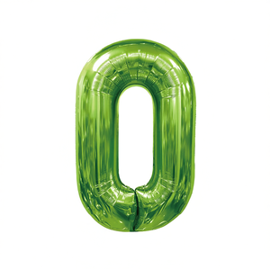 Party Love Number Balloon Green 100 Cm Metallic Foil <b>Birthday</b> Party Kids <b>Decorations</b> - Product Image 1