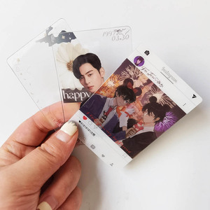 Tarjeta de Visita Transparente Personalizada con Impresión por Sublimación, Tarjeta de Fotos Digital Imprimible, Tarjeta de Fotos KPOP Transparente - Product Image 1