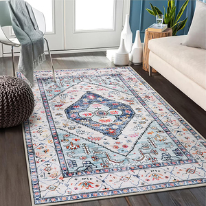 OEM thấp đống chống vết bẩn Ba Tư máy có thể giặt thảm Polyester in có thể gập lại khu vực phòng khách thảm 8x10 - Product Image 3