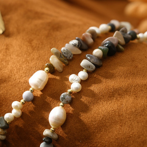 Gioielli Boho in Pietra Naturale, Collana e Bracciale con Perline in Stile Europeo e Americano, Regalo per Madre, Fidanzata, Amiche - Product Image 2