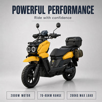 Scooter électrique SG-TANKER 72V30Ah 2000W, cyclomoteur à double phare, pour trajets urbains, homologué EEC CE